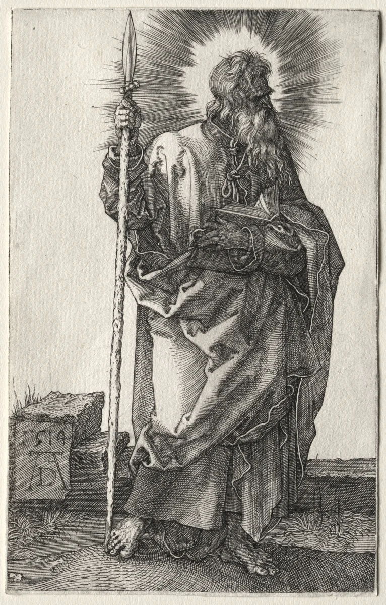 The Apostle Thomas by Albrecht Dürer, print, 1514
