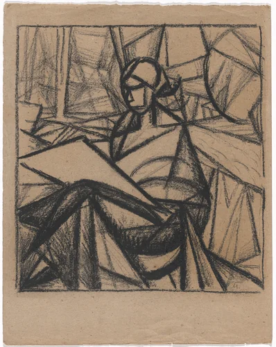 Woman by Alexander Bogomazov, drawing, 1914