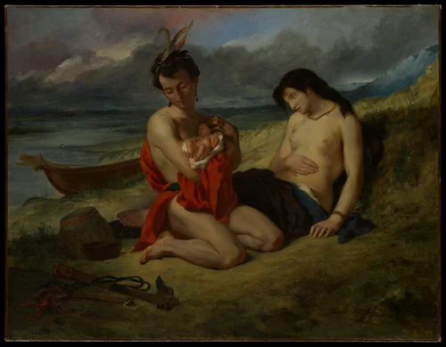 The Natchez by Eugène Delacroix, painting, 1823-1835