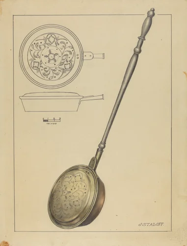 Warming Pan by Jack Staloff, index of american design, 1939