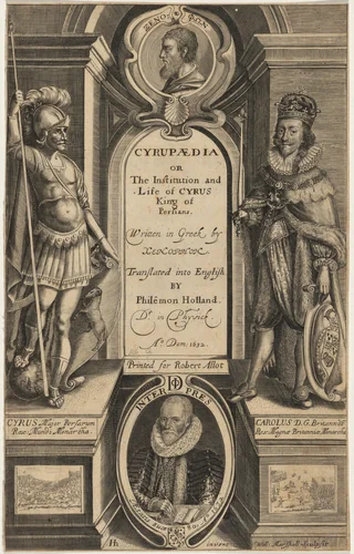 Title Page from Xenophon’s Cyrupaedia by William Marshall, print, 1632