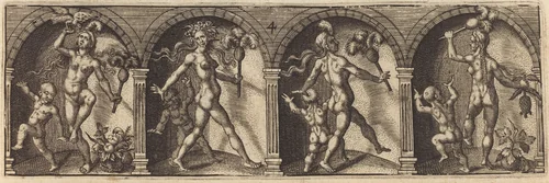 Les divers pourtraicts et figures IV by Master AD, print, 1600