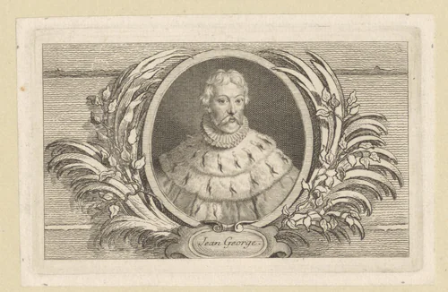 Portret van Johann George van Brandenburg by Georg Friedrich Schmidt, print, 1751