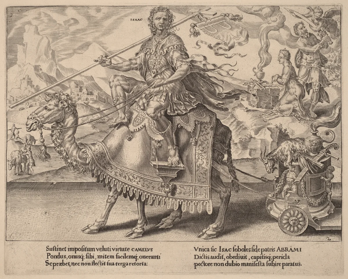 The Triumph of Isaac by Dirck Volckertz Coornhert, print, 1559