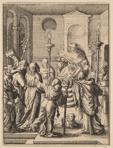 Jesus before Annas by Wenceslaus Hollar
Hans Holbein the younger, print, 1607-1677