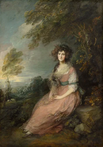 Mrs. Richard Brinsley Sheridan by Thomas Gainsborough, painting, 1785-1787