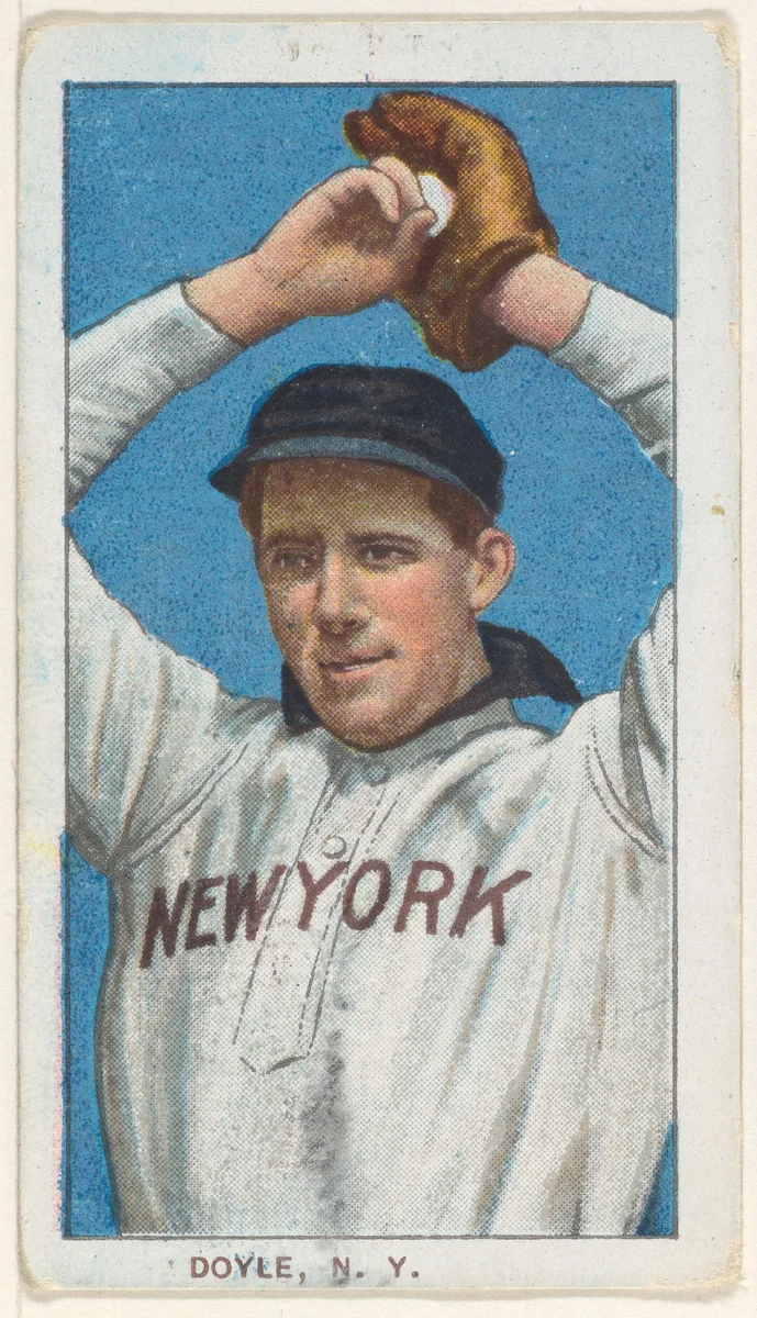Doyle, New York, American League, from the White Border series (T206) for the American Tobacco Company by American Tobacco Company, print, 1909-1911