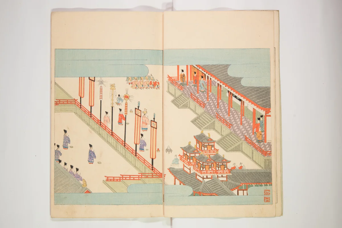 Illustrated Journal of Japanese History no. 11-13 (Kokusho Gaho: Nihon Rekishi Gaho) 国史画報: 日本歴史画報（こくしがほう: にほんれきしがほう） by Matsumoto Fūko (松本楓湖), book, 1893