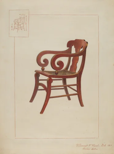 Empire Chair by Vincent P. Rosel; Gordon Saltar, index of american design, 1937