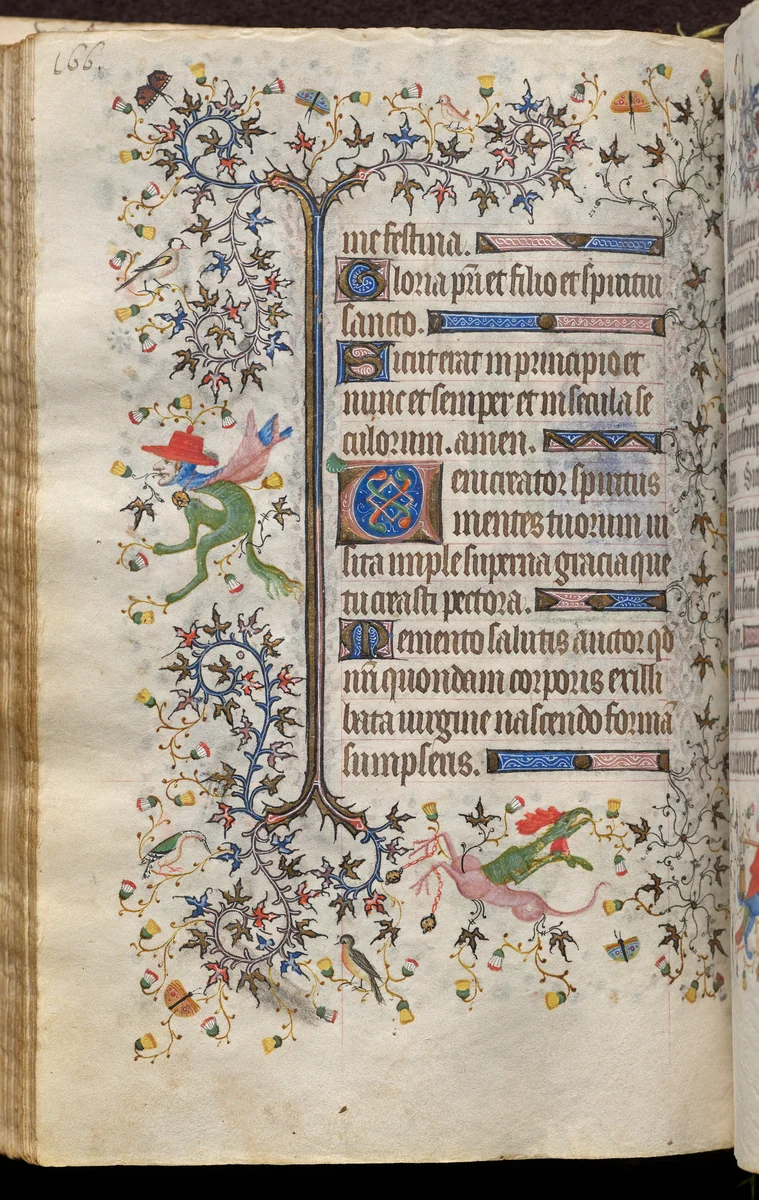 Hours of Charles the Noble, King of Navarre (1361-1425): fol. 83v, Text by Master of the Brussels Initials and Associates, book, 1400-1410