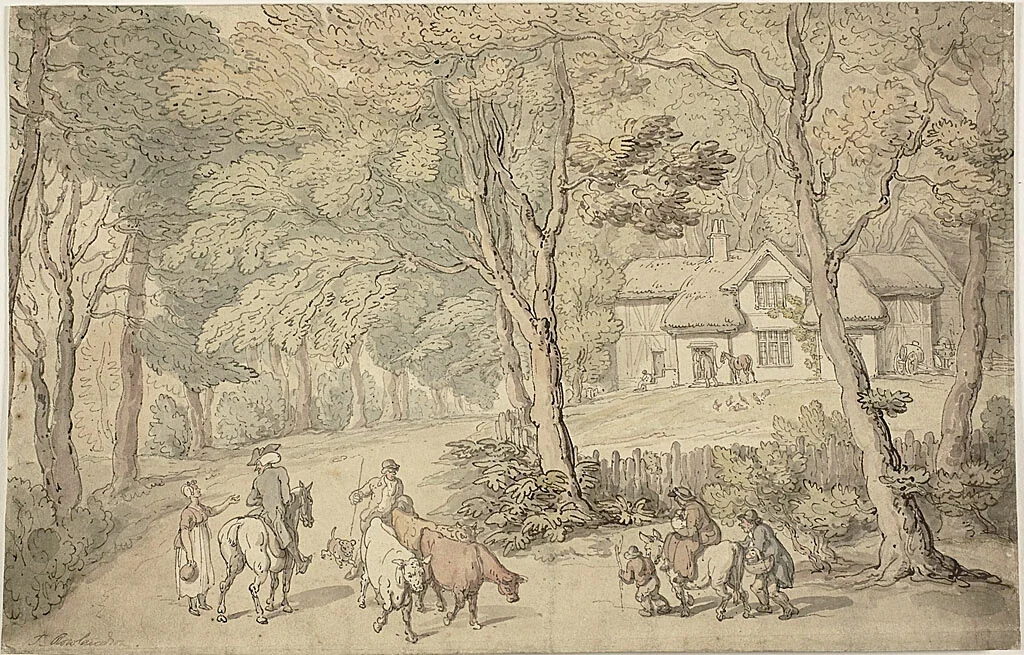 Doctor Syntax on the Road by Thomas Rowlandson, painting, 1776-1827