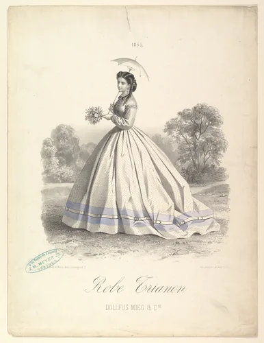 Robe Trianon, Dollfus Mieg & Cie by Lemercier & Cie., print, 1865