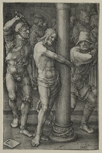 The Passion: The Flagellation by Lucas van Leyden, print, 1521
