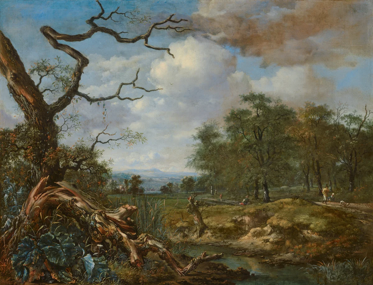 Landscape at the Edge of Woods by Jan Wijnants, painting, 1659