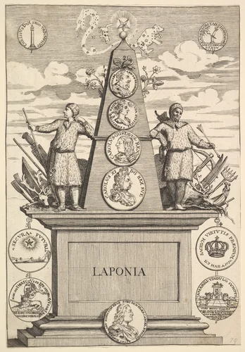 Laponia (Aubry de La Mottraye's "Travels throughout Europe, Asia and into Part of Africa...," London, 1724, pl. 312) by William Hogarth, print, 1723-1724