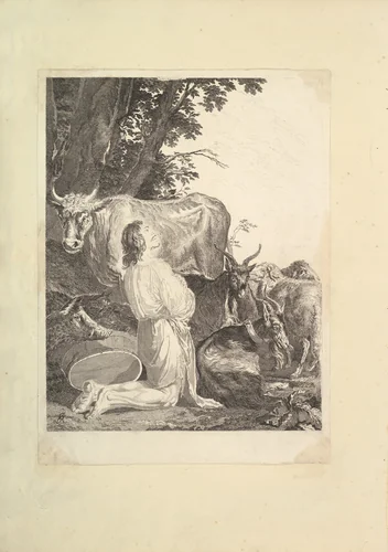 The Prodigal Son by Salvator Rosa, print, 1781