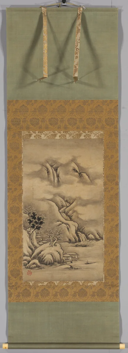 Seasonal Landscapes: Winter by Kano Hideyori, painting, 1525-1575