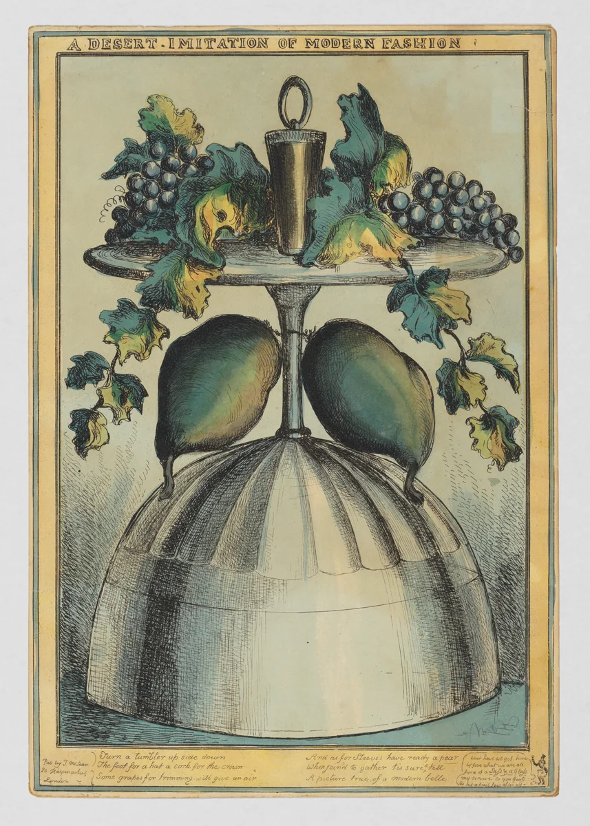A Desert [sic]–Imitation of Modern Fashion by William Heath, print, 1823-1833