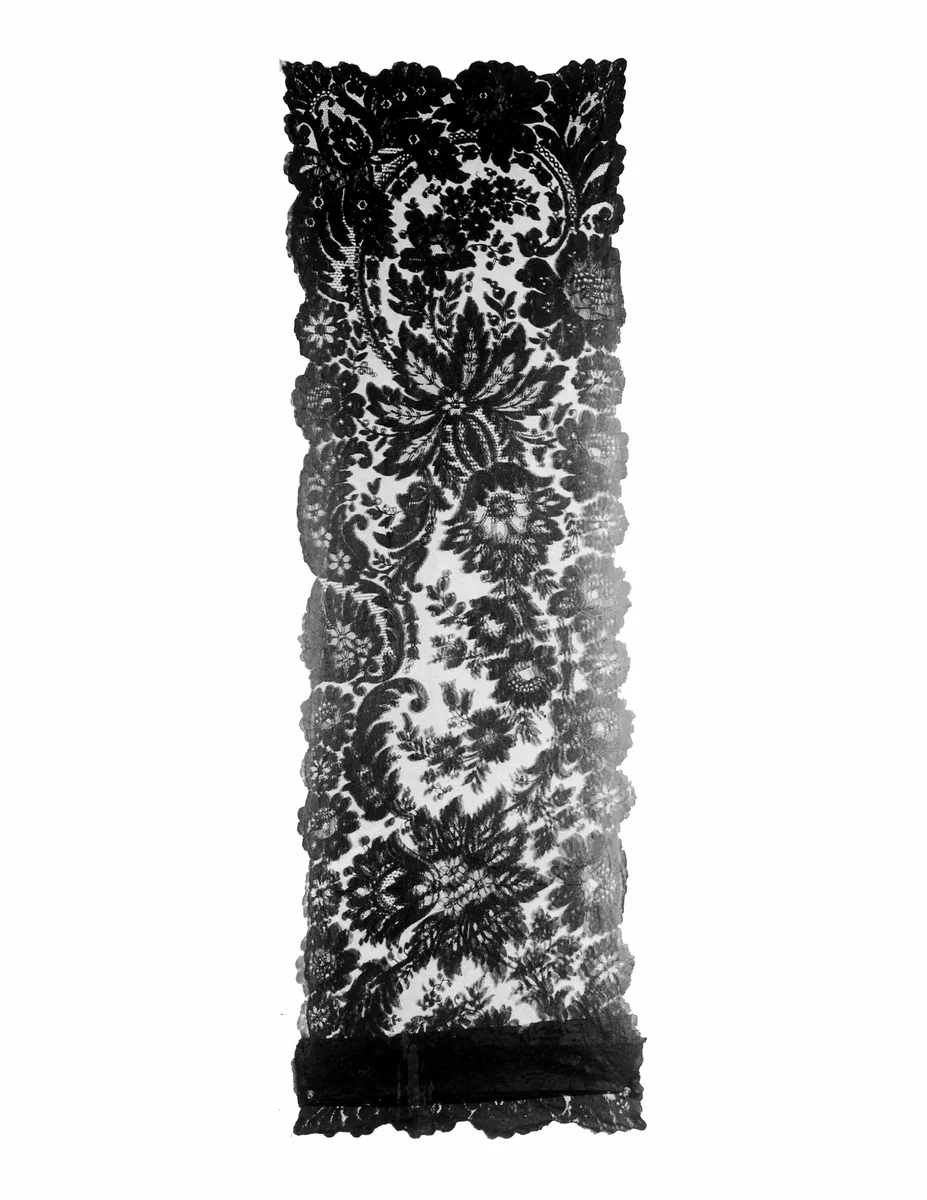 Stole by England or France, textile, 1870-1880