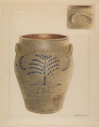 Crock by Nicholas Amantea, index of american design, 1936