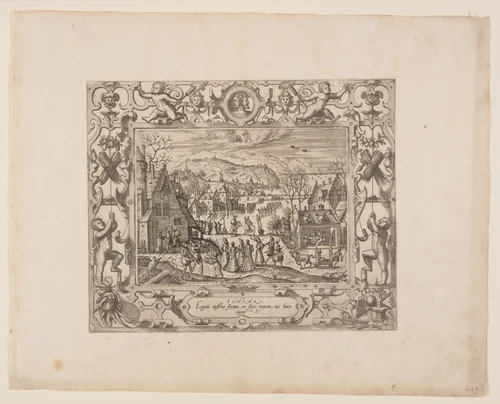 January, from The Twelve Months by Pieter van der Borcht
Johannes van Doetecum
Lucas van Doetecum, print, 1574