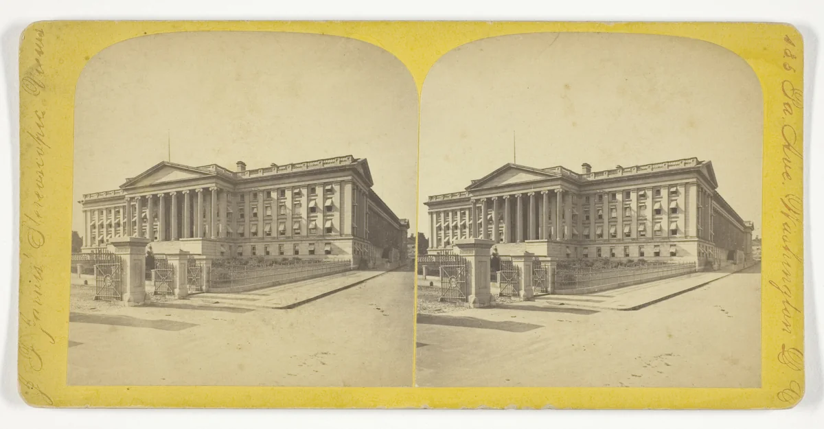 U.S. Treasury by J. F. Jarvis, photograph, 1875-1899