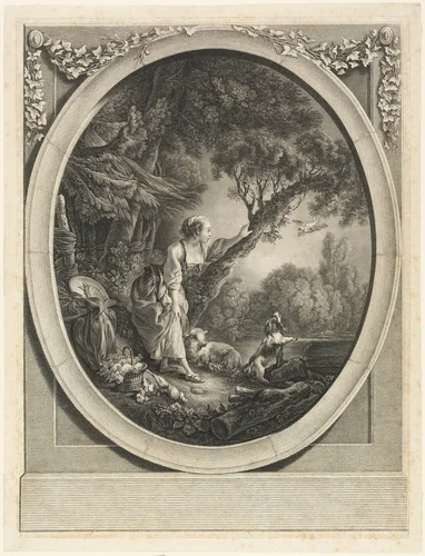 The Courier Departs by Jean Michel Moreau, print, 1761-1804