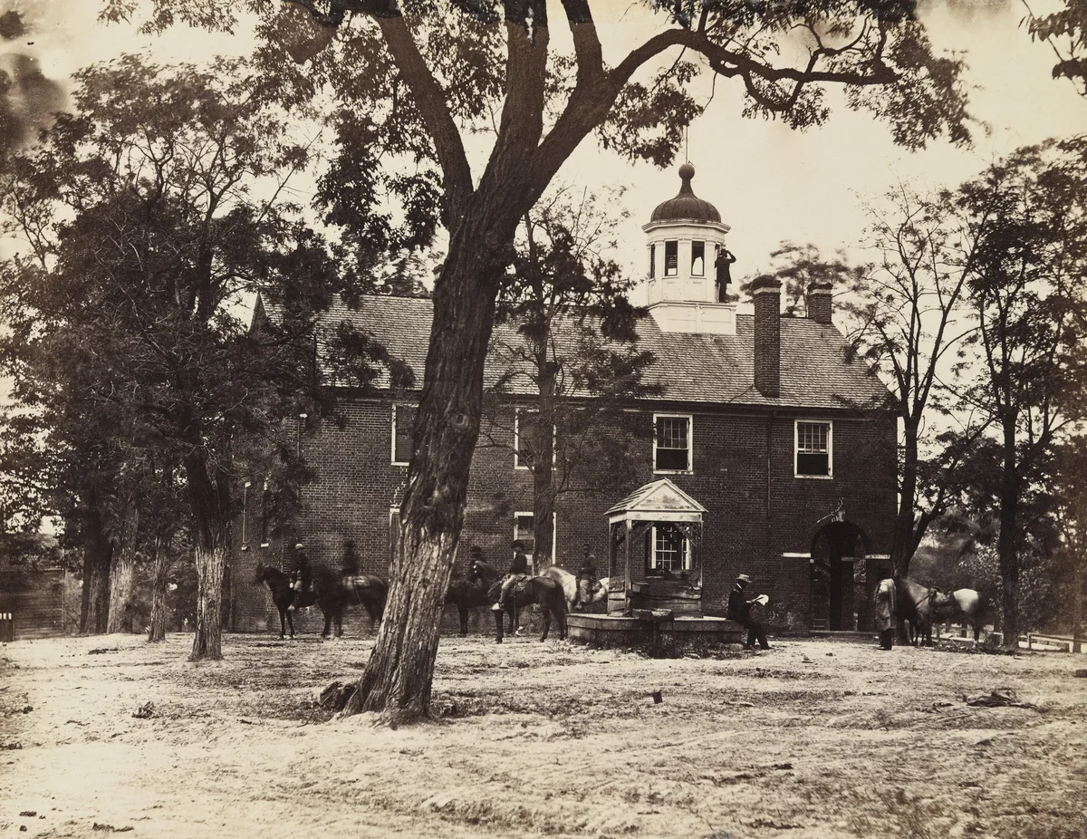 Fairfax Court-House by Alexander Gardner, Timothy O'Sullivan, photograph, 1863