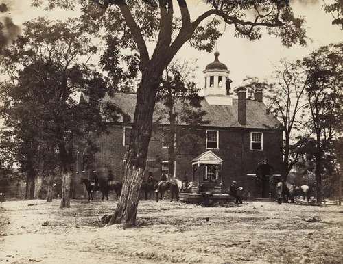 Fairfax Court-House by Alexander Gardner, Timothy O'Sullivan, photograph, 1863