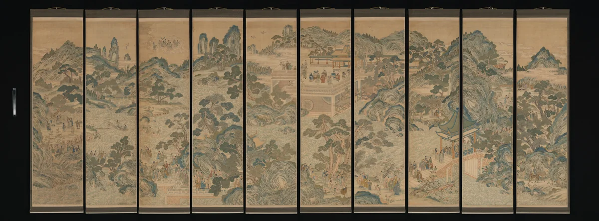 Mythical landscape with immortals by Unidentified Artist, painting, 1800-1899
