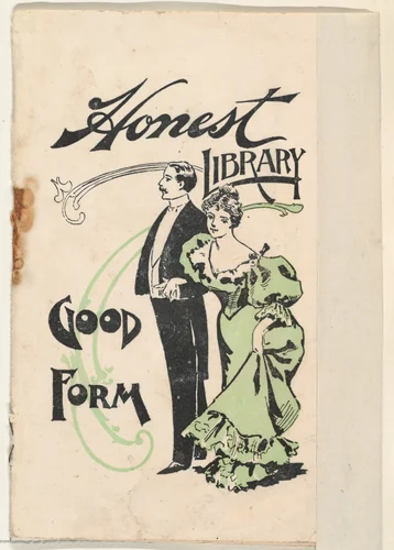 Good Form, from the Honest Library series (N115) issued by Duke Sons & Co. to promote Honest Long Cut Tobacco by W. Duke, Sons & Co., print, 1896