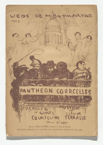 Panthéon Courcelles by Pierre Bonnard, illustrated book, 1899