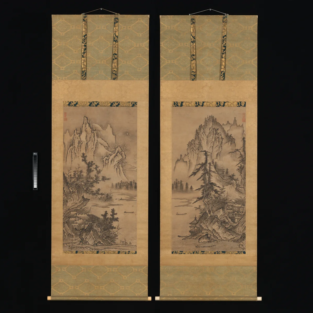 Landscapes of the Four Seasons by Keison, painting, 1534-1566