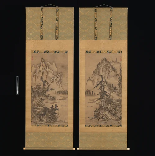 Landscapes of the Four Seasons by Keison, painting, 1534-1566