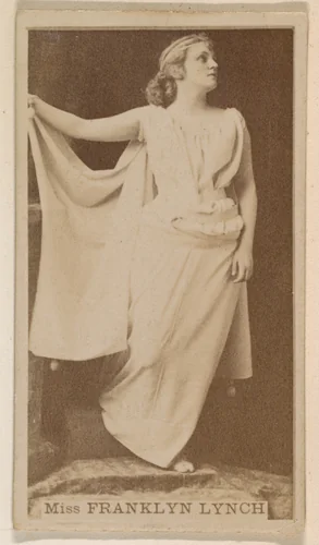 Miss Franklyn Lynch, from the Actresses series (N245) issued by Kinney Brothers to promote Sweet Caporal Cigarettes by Kinney Brothers Tobacco Company, photograph, 1890