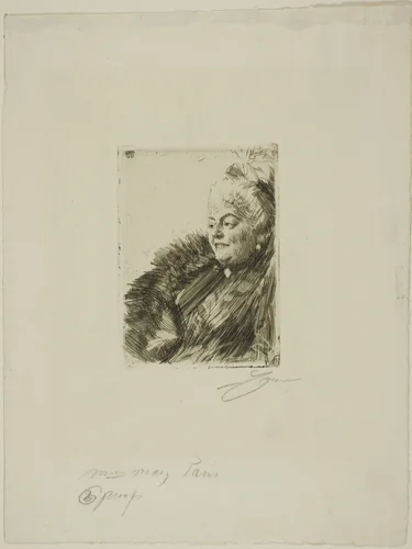 Mme Georges May II by Anders Zorn, print, 1891
