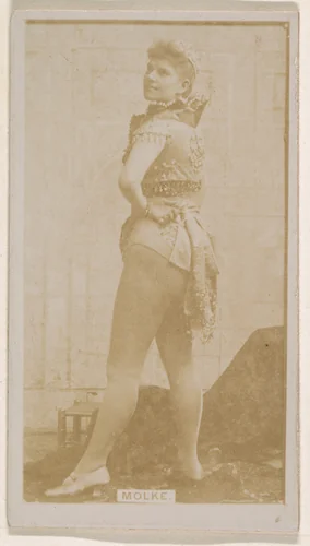 Miss Molke, from the Actresses series (N245) issued by Kinney Brothers to promote Sweet Caporal Cigarettes by Kinney Brothers Tobacco Company, photograph, 1890