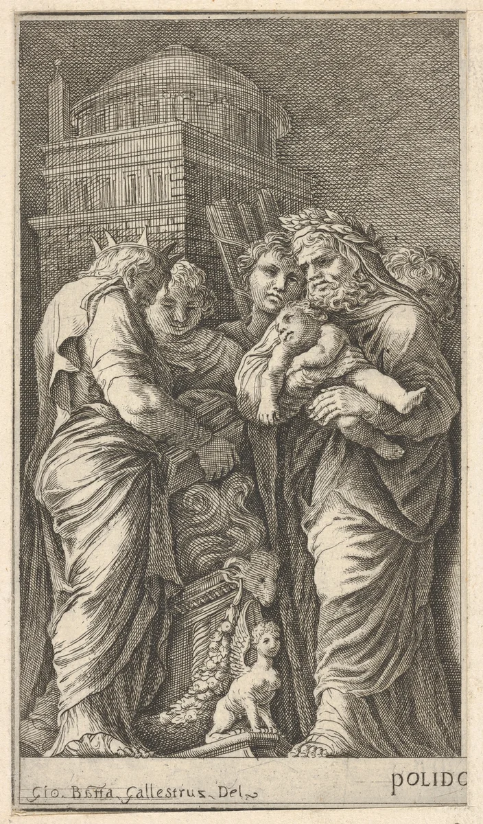 A Sacrifice by Giovanni Francesco Venturini, print, 1645-1700