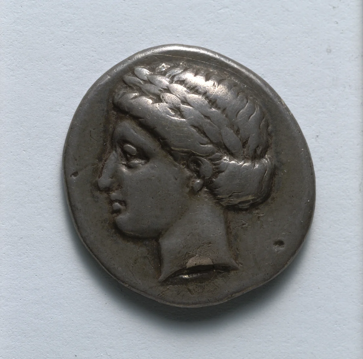Drachm: Head of Apollo l. (obverse) by Unknown, metalwork, -389--350