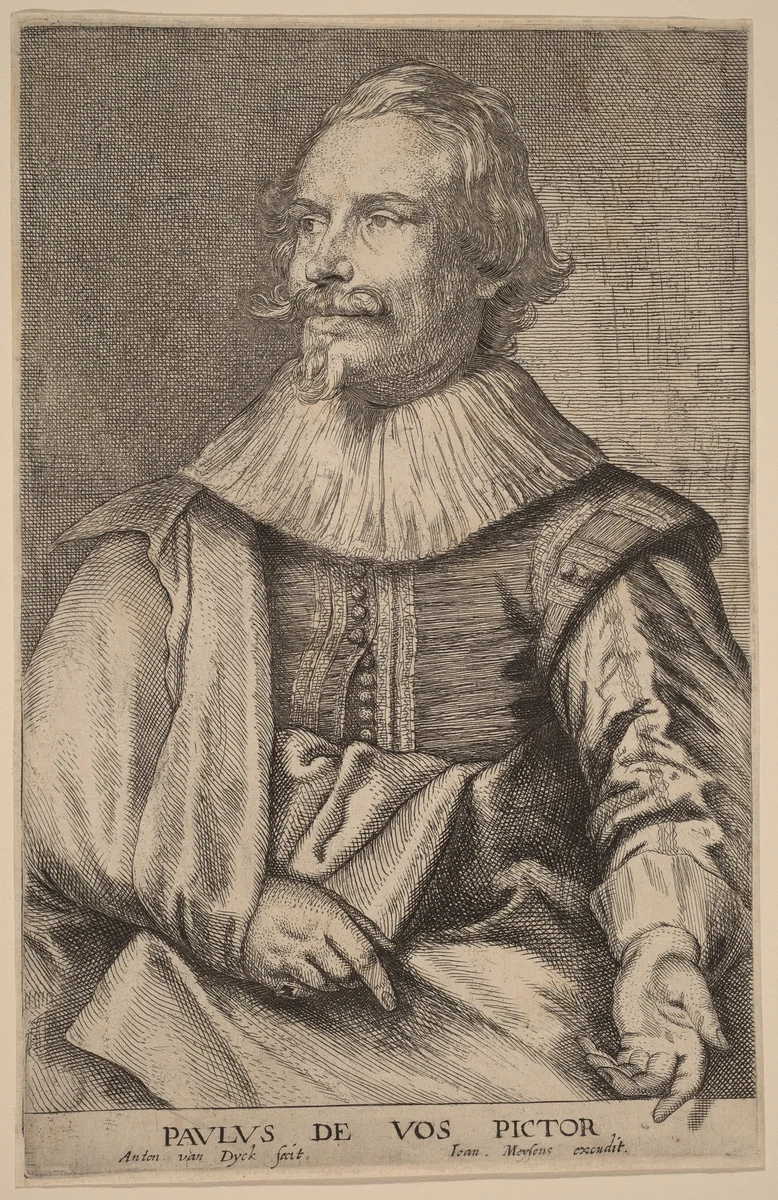Paul de Vos by Sir Anthony van Dyck, print, 1626-1641