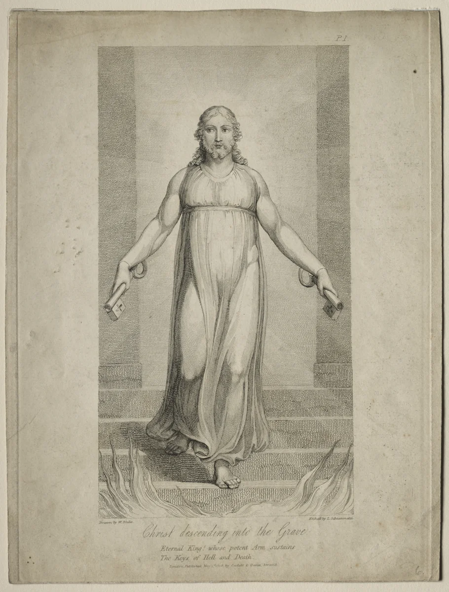 Christ Descending into the Grave by Luigi Schiavonetti, print, 1803-1813