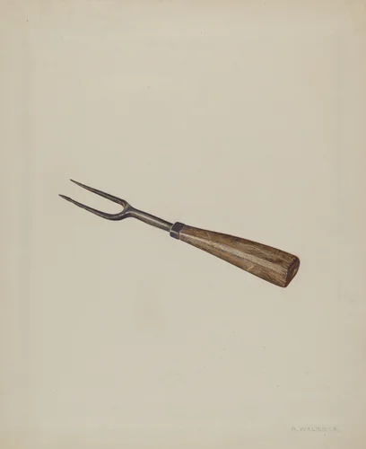 Fork by Alfred Walbeck, index of american design, 1938