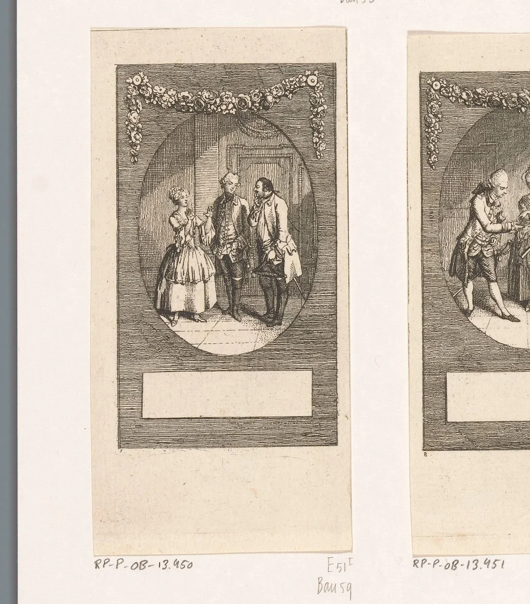 Major von Tellheim haalt zijn brief terug by Daniel Nikolaus Chodowiecki, print, 1769