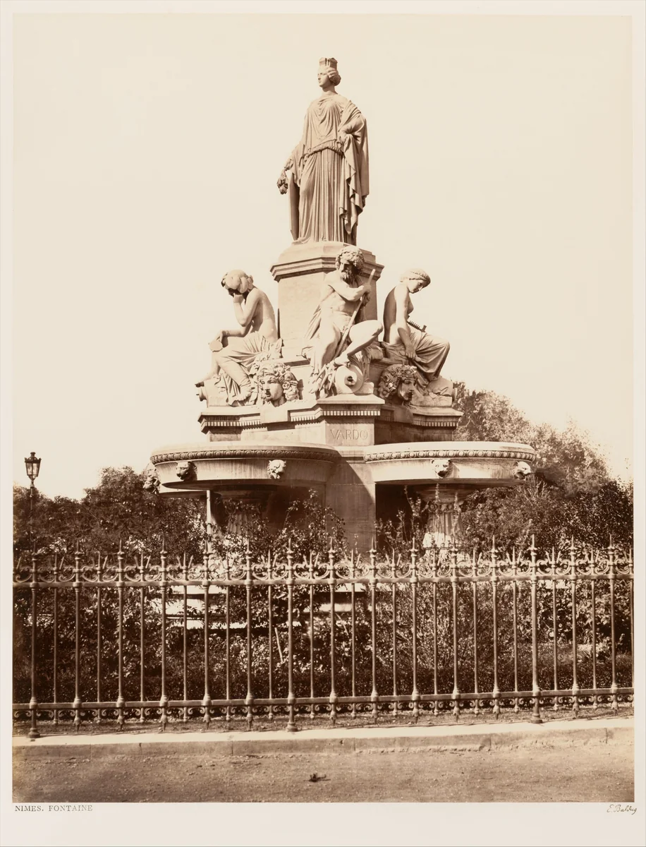 Nîmes, Fontaine by Edouard Baldus, photograph, 1860-1862