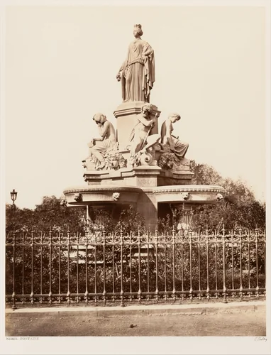 Nîmes, Fontaine by Edouard Baldus, photograph, 1860-1862