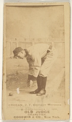 Crocan, Center Field, Chicago, from the Old Judge series (N172) for Old Judge Cigarettes by Goodwin & Company, photograph, 1888