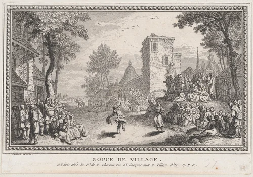 Nopce de Village by Quentin Pierre Chedel, print, 1744-1754