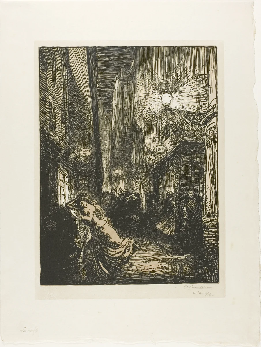 The Raid by Louis Auguste Lepère, print, 1910