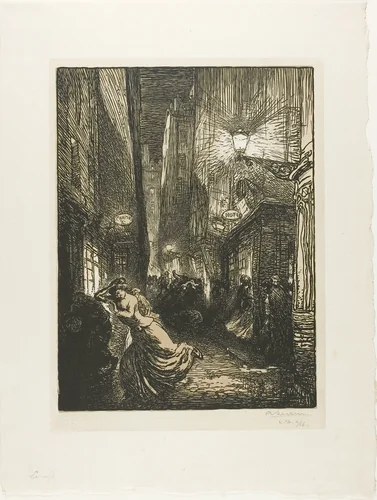 The Raid by Louis Auguste Lepère, print, 1910