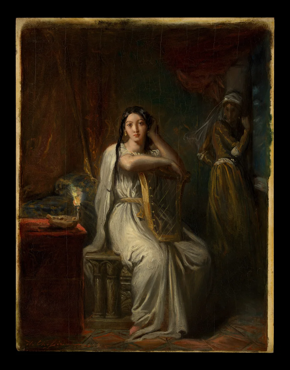 Desdemona (The Song of the Willow) by Théodore Chassériau, painting, 1849